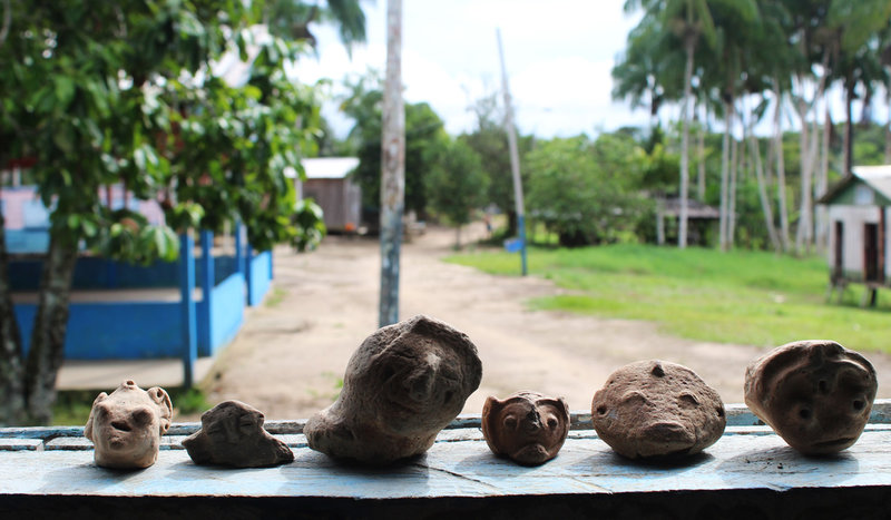 Vestígios arqueológicos fazem parte do cotidiano das comunidades ribeirinhas (Foto: Maurício Silva)