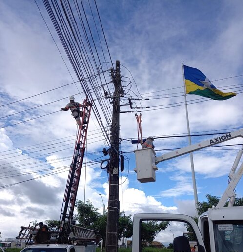 Manutenção da rede em Rondônia