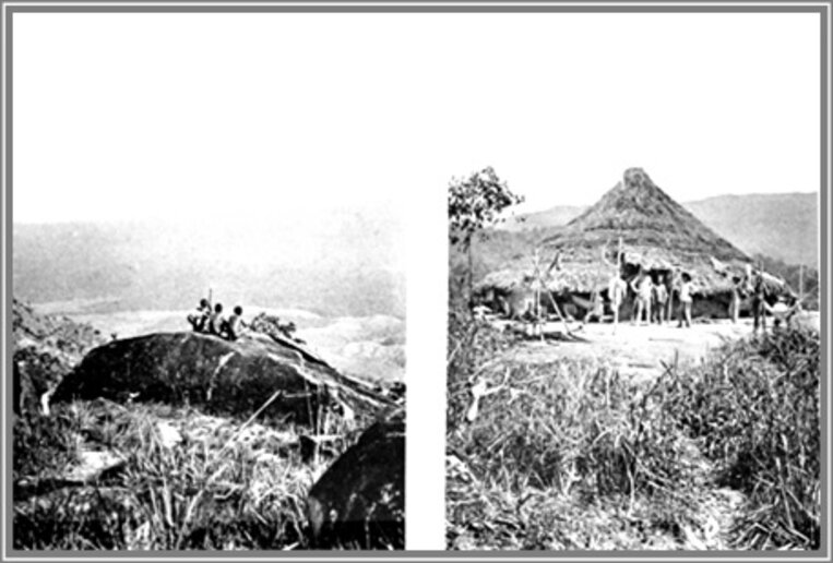 De Aruayang para o vale do Miang e Imagem 09b – Maloca do chefe Theodoro (Grünberg)