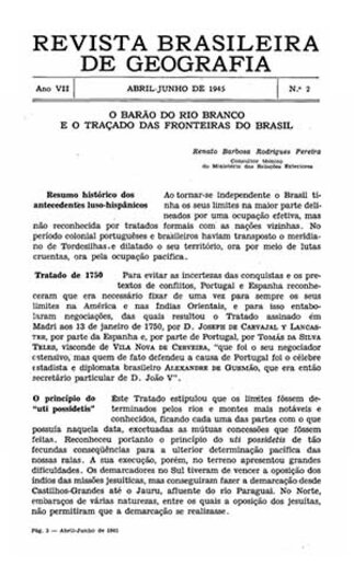Revista Brasileira de Geografia, Abril-Junho de 1945, n° 2