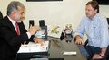 Hermínio Coelho recebe visita do senador Acir Gurcacz 