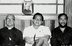DO FUNDO DO BAÚ: Dom João Batista Costa (E), Padre Oscar Romero Vigoya (C) e o professor William Haverly Martins (D)