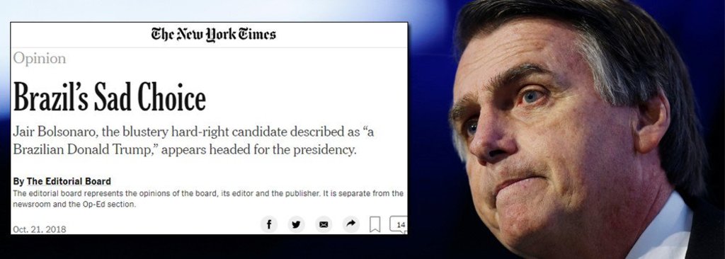 The New York Times sobre Bolsonaro: 'repulsivo'  - Gente de Opinião