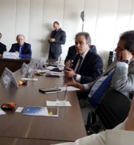O conselheiro presidente do TCE-RO, Edilson de Sousa, em sua manifestação durante o encontro desta quinta-feira, em Brasília - Gente de Opinião