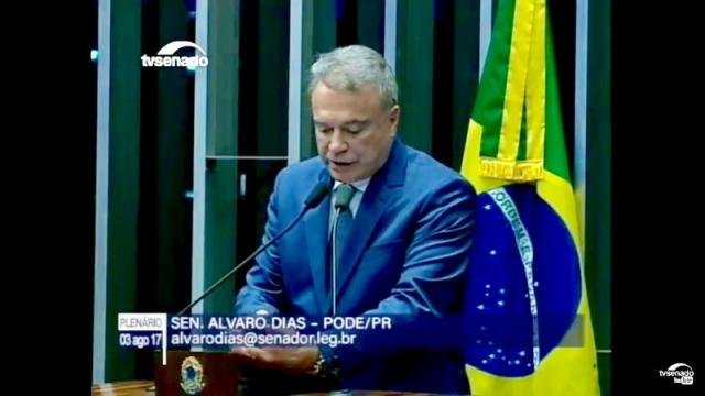Senador Alvaro Dias - Ex- Governador do Paraná e Candidato a Presidencia do Brasil nas eleições de 2018 pelo PODEMOS - Gente de Opinião