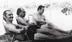 Década 70, onde vemos Ciro Pinheiro, Euro Tourinho e Rochilmer Melo da Rocha, em um dos muitos balneários da capital.