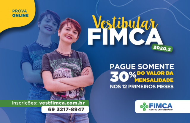 Centro Universitário Fimca abre inscrições para vestibular digital 2020/2 - Gente de Opinião