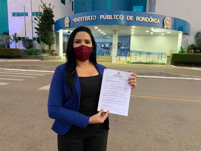 Cristiane Lopes protocola no MP, ofício que cobra transparência de gastos da Prefeitura com Pandemia - Gente de Opinião