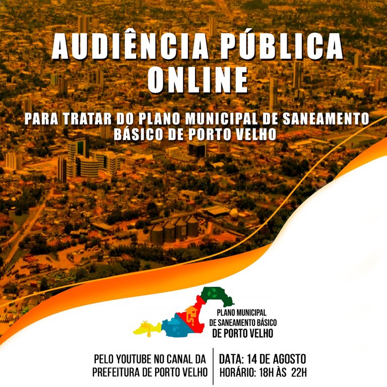 Plano Municipal de Saneamento Básico de Porto Velho será debatido na próxima sexta-feira - Gente de Opinião