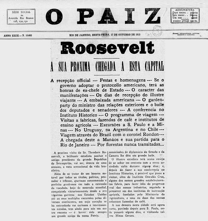 Imagem 02 – O Paiz, n° 10.602, 17.10.1913 - Gente de Opinião