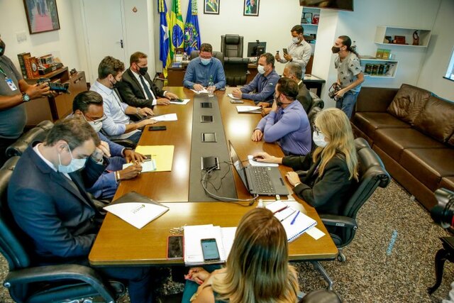 Ações foram tratadas no gabinete do governador Marcos Rocha na quarta-feira (14) - Gente de Opinião