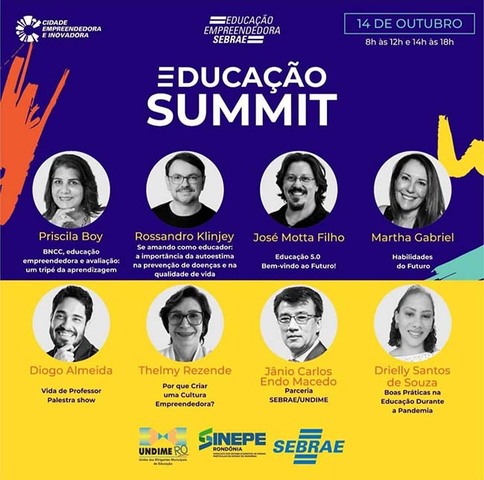 Sebrae, Undime e Sinepe realizam Educação Summit em outubro - Gente de Opinião