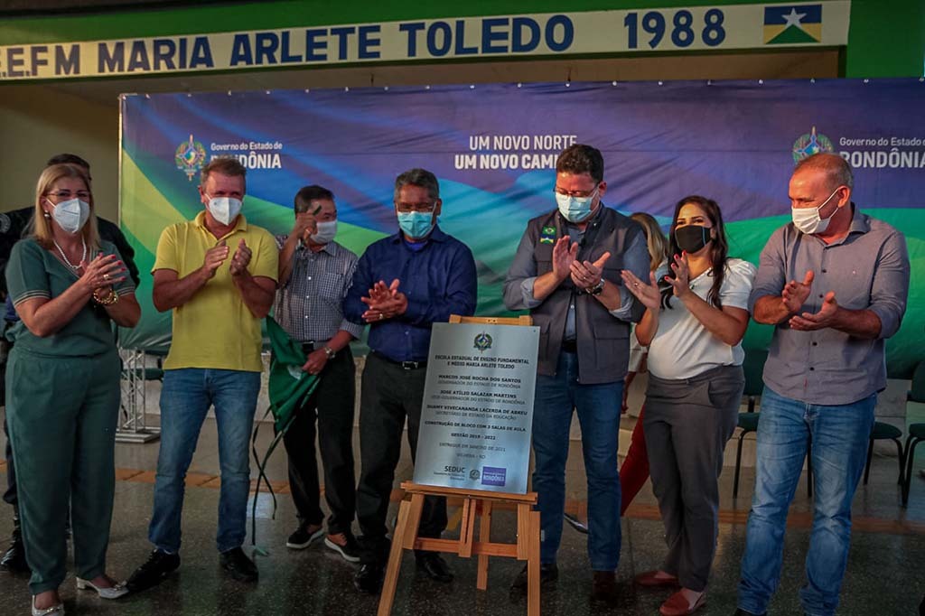 Governador Marcos Rocha conclui obra de ampliação de escola em Vilhena  - Gente de Opinião