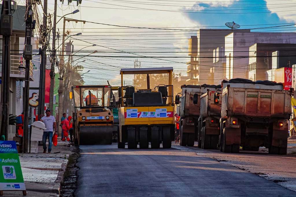 Principal avenida comercial de Vilhena recebe recapeamento asfáltico do projeto “Tchau Poeira”  - Gente de Opinião
