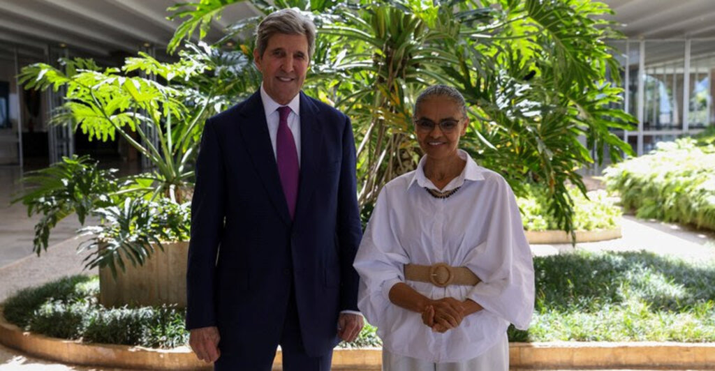 John Kerry e Marina Silva. Foto: Ministério do Meio Ambiente - Gente de Opinião