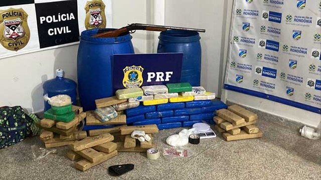 Em Ariquemes, PRF prende quatro traficantes e apreende quase 60 Kg de drogas ilícitas - Gente de Opinião