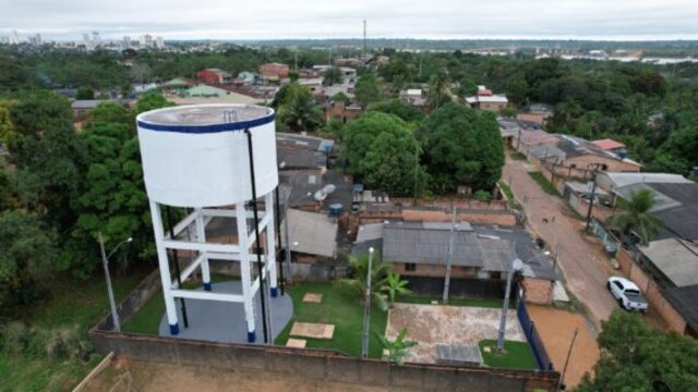 Reservatório de águas elevado, no bairro Nacional, em Porto Velho. - Gente de Opinião