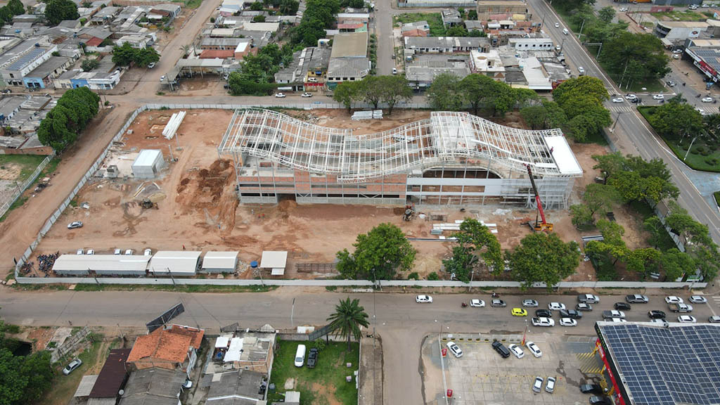 Começa a instalação do telhado da nova rodoviária de Porto Velho - Gente de Opinião