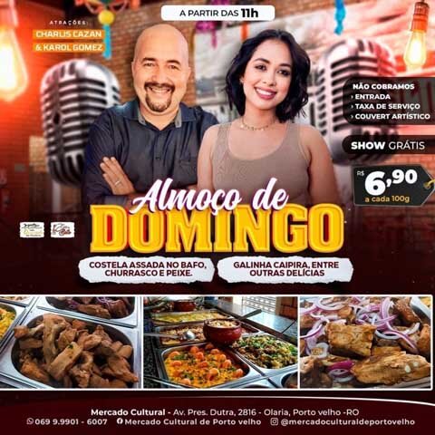  Quatro atrações na 'Feijoada com Samba e Pagode' e a noite show da Estação do Forró no Mercado Cultural - Gente de Opinião