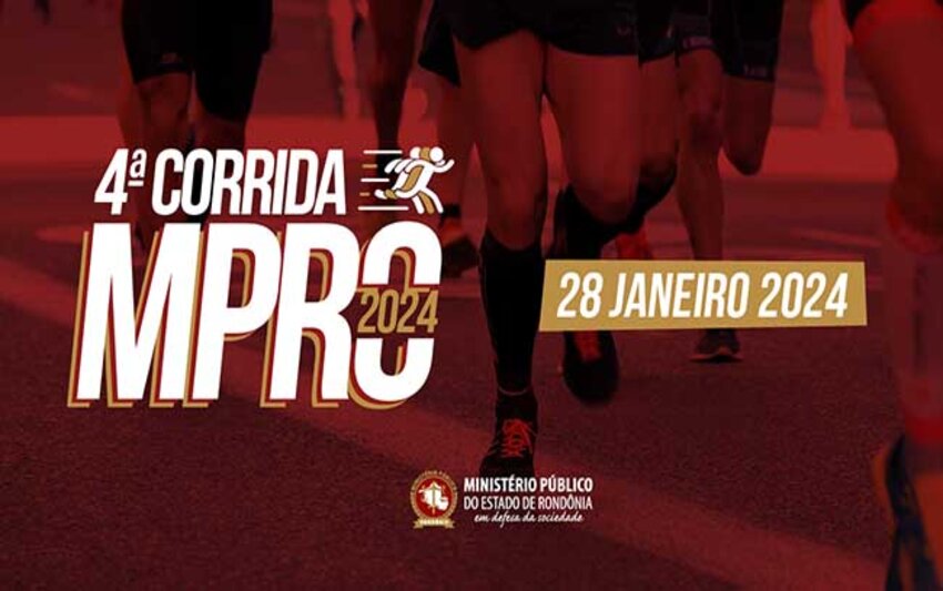 IV edição da Corrida de Rua do MPRO abre inscrições na quinta-feira (30/11)