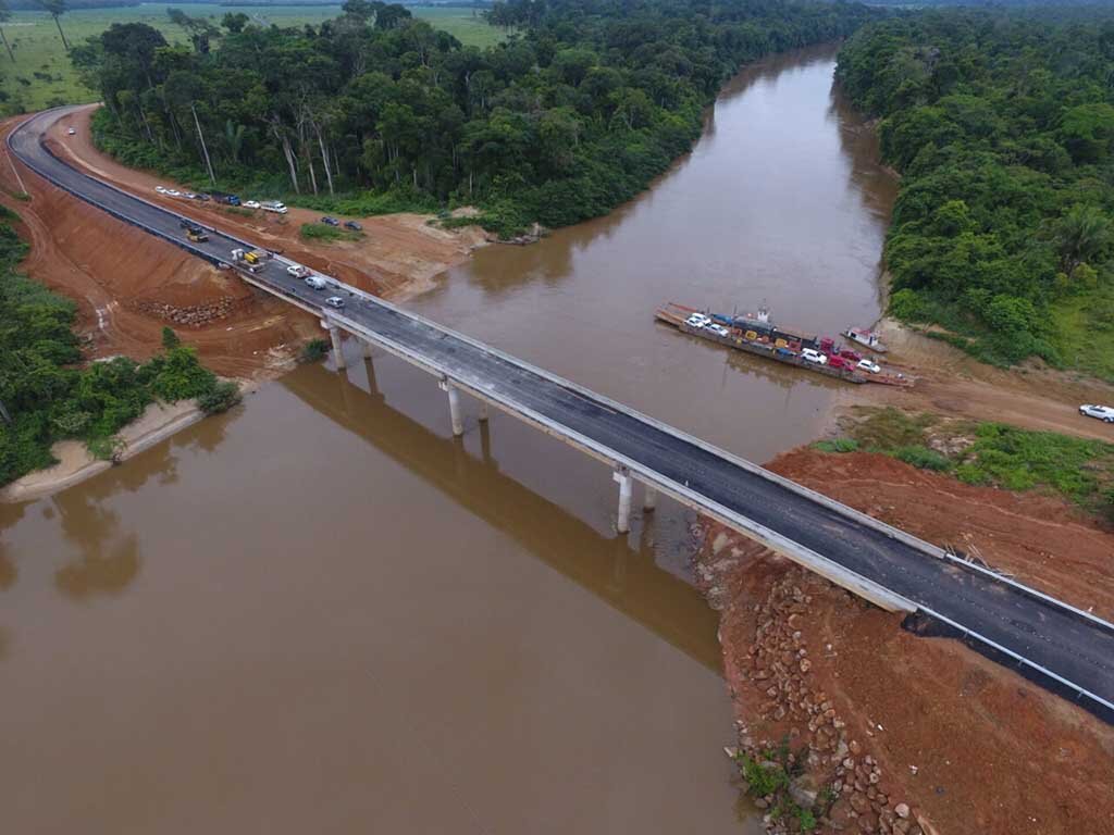 Ponte de concreto sobre o rio Jamari será entregue pelo Governo do Estado nesta segunda-feira, 29  - Gente de Opinião