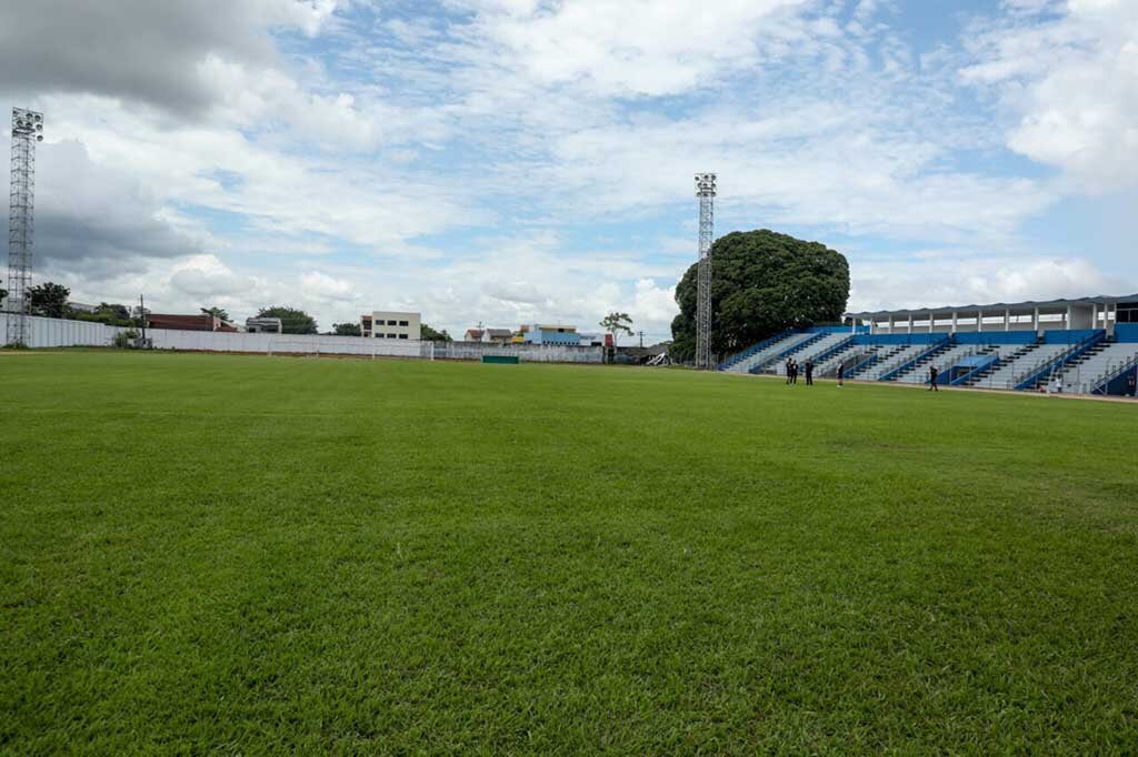 Estádio Aluízio Ferreira, em Porto Velho, recebeu serviços de manutenção em sua estrutura para os jogos - Gente de Opinião