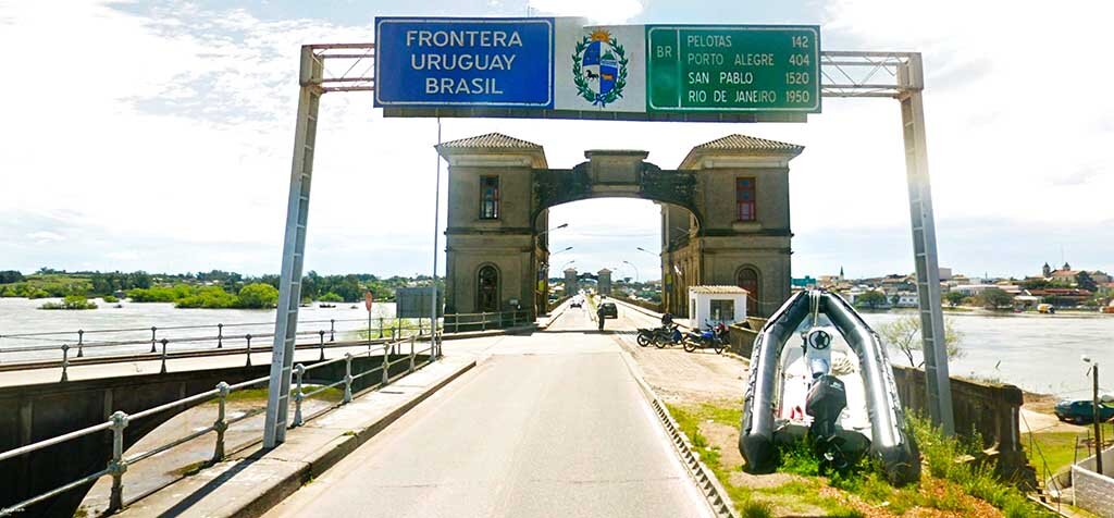 Ponte Internacional Barão de Mauá, Jaguarão, RS, Google Earth - Gente de Opinião