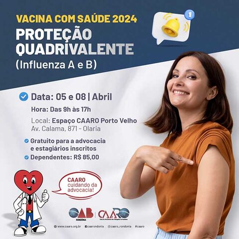 CAARO inicia campanha de vacinação contra gripe em Porto Velho - Gente de Opinião