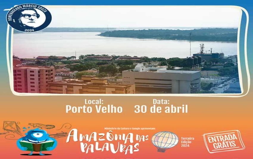 3ª Edição do Amazônia das Palavras começa dia 30 de abril em Porto Velho
