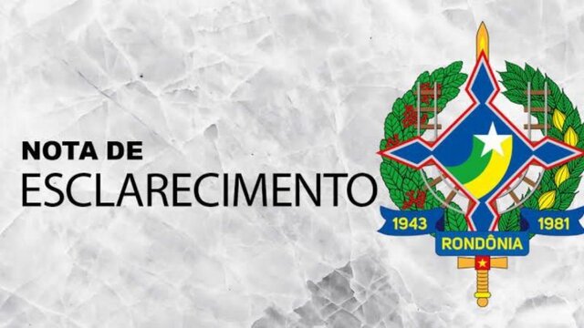 Nota de Esclarecimento: Secom/RO emite nota após publicação sobre suposta corrupção - Gente de Opinião