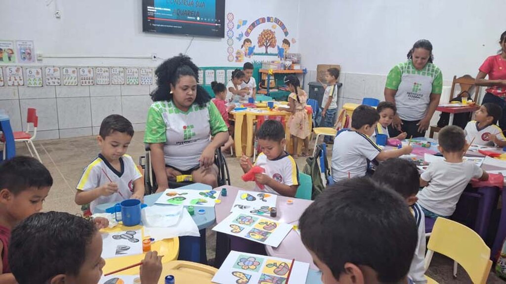 Itapuã do Oeste: acadêmicas do IFRO realizam projeto de artes visuais com alunos da educação infantil do município - Gente de Opinião