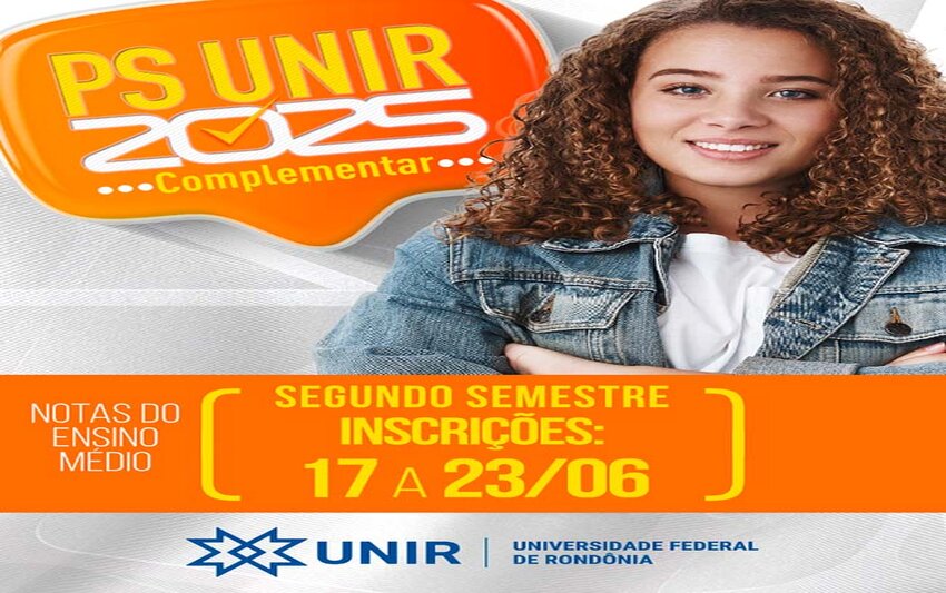 Inscrições Abertas: UNIR seleciona para cursos de graduação com notas do Ensino Médio