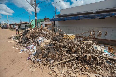Prefeitura de Porto Velho solicita aos moradores que aguardem o aviso da Semusb para retirar os entulhos dos quintais