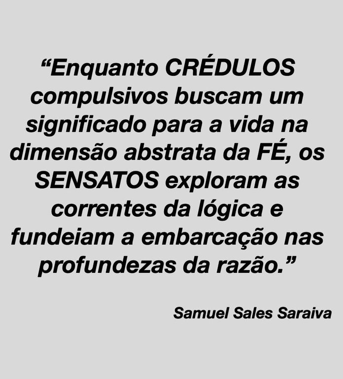 Fé ou Razão - Gente de Opinião