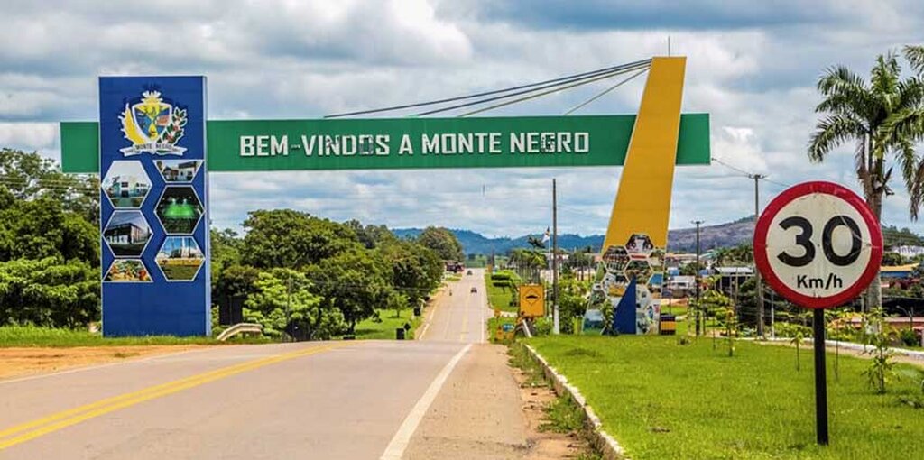 Entrada de Monte Negro, município do Jamari, a 249 quilômetros de Porto Velho (Foto Frank Nery) - Gente de Opinião