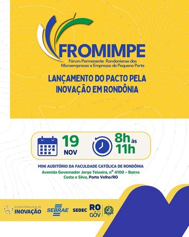 Rondônia lança Pacto Estadual pela Inovação em movimento conjunto pelo desenvolvimento sustentável - Gente de Opinião