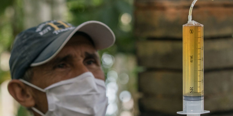 Técnicas de extração de mel são ensinadas em cursos de meliponicultura (Foto: Leonardo Lopes)