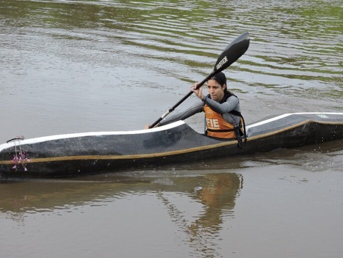 Canoista Luiza Cavallieri, Rio Aquidauana, MS