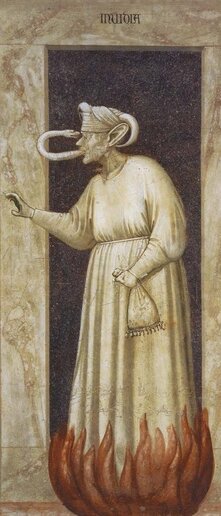 A Inveja, Giotto di Bondone(1306)