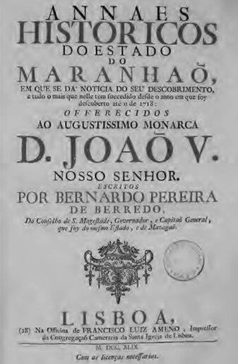 BERREDO, Annaes Históricos de Berredo