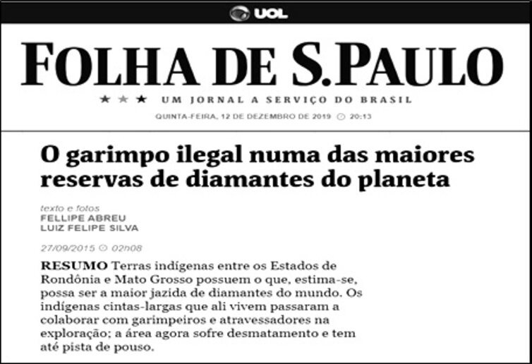 Folha de S. Paulo, 12.08.2007