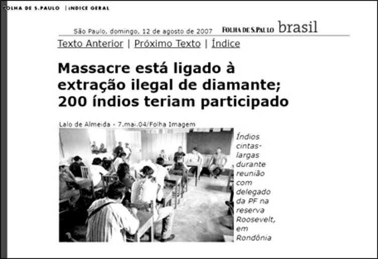 Folha de S. Paulo, 12.08.2007