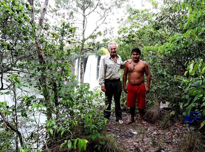 Dr. Marc e “Galego” no Salto Utiariti