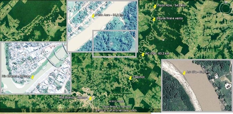 Mapa Rio Branco – Porto Acre