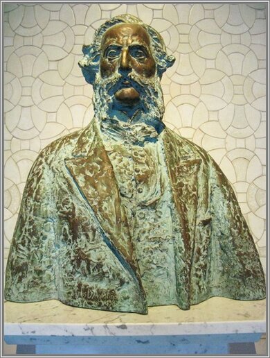 Busto de Carlos Calvo no Palácio da Paz, Haia
