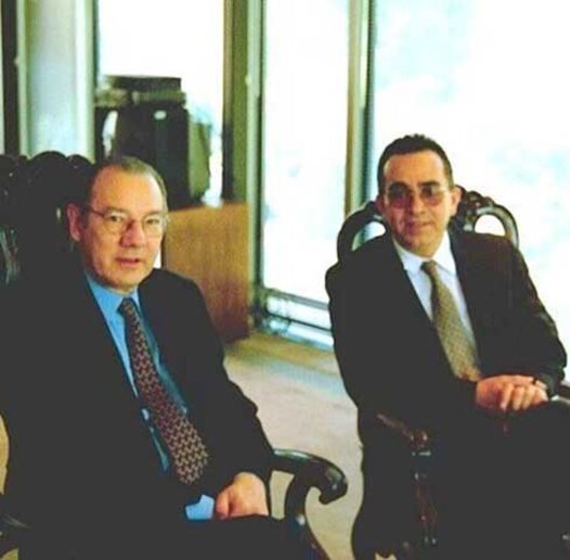 Embaixador do Brasil em Washington DC, Rubens Barbosa e Samuel (R)
