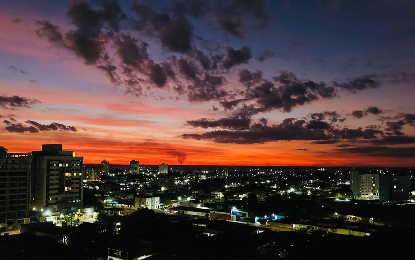 Anoitecer em Porto Velho (Foto: VM)