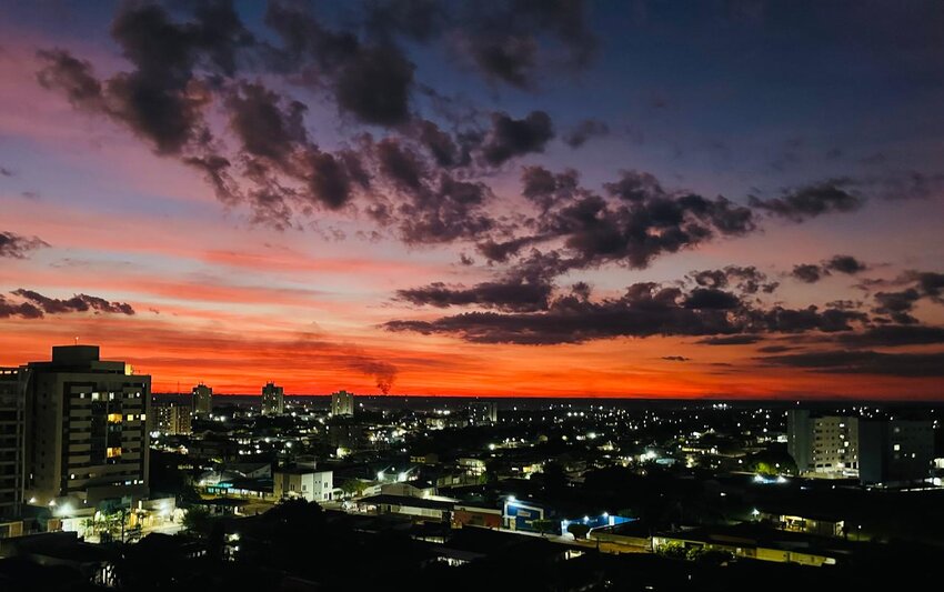 Anoitecer em Porto Velho (Foto: Viriato Moura)