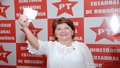 Miriam Saldaña, confiante vota nas prévias do PT 