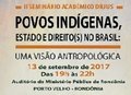 'Povos indígenas' é tema de seminário promovido pela Emeron e Unir   